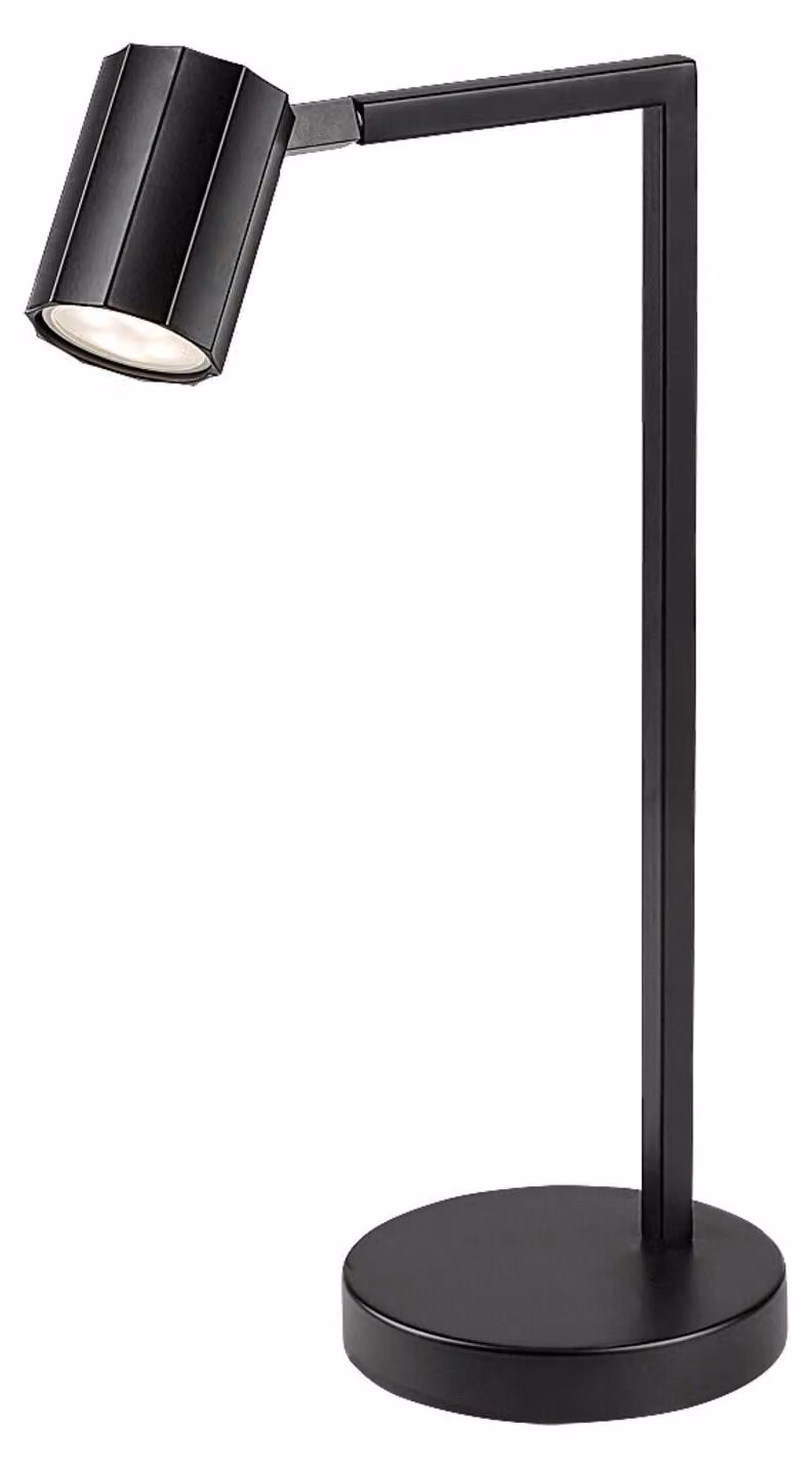 Lampada da scrivania minimalista regolabile con base rotonda nera 1xGU10 5W KARTER Rabalux