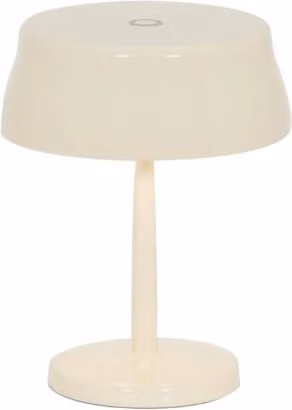 Lampada da tavolo smart Zafferano Sister Light Mini Wi-fi con LED ricaricabile e dimmerabile Beige Altezza: 17 cm