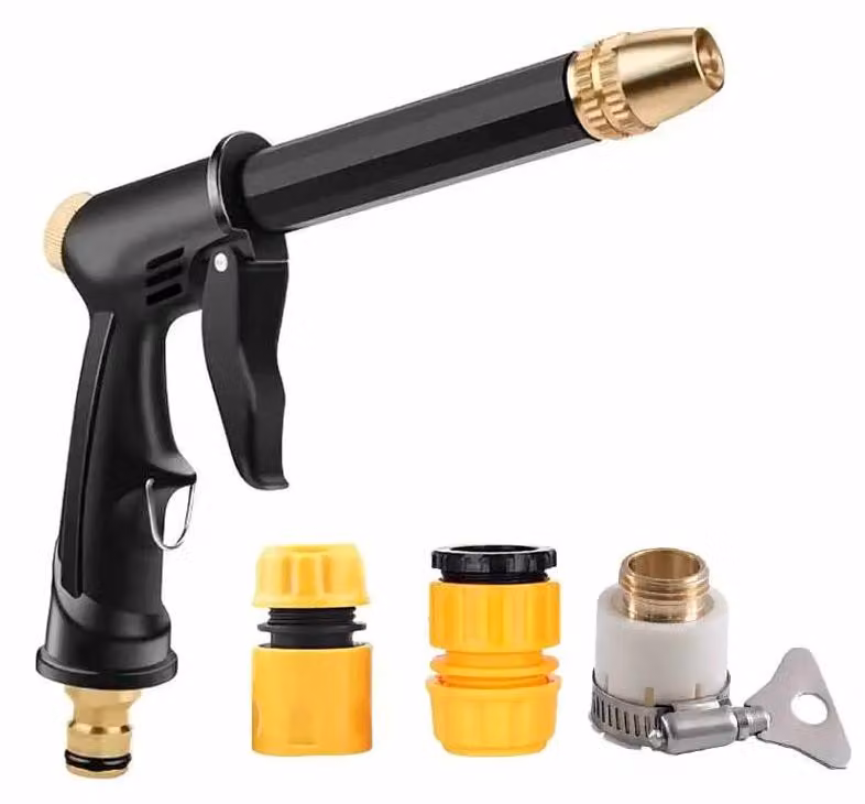 Pistola a spruzzo, getto regolabile, design ergonomico, B