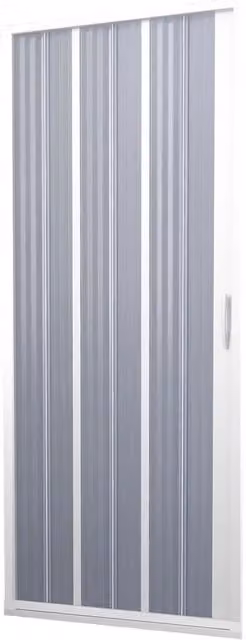 Porta Doccia in PVC 150CM H185 a soffietto con Apertura Laterale colore Bianco mod. Flex
