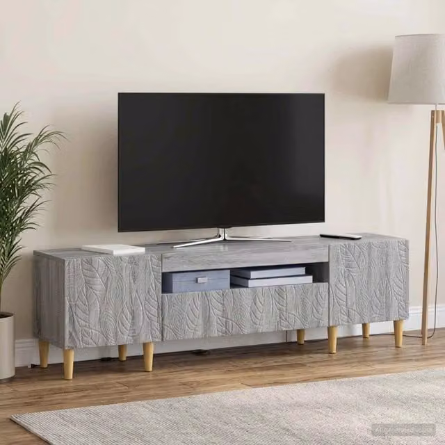 Mobile TV LED DELFT 153 x 35 x 43 cm Sonoma grigio 897131