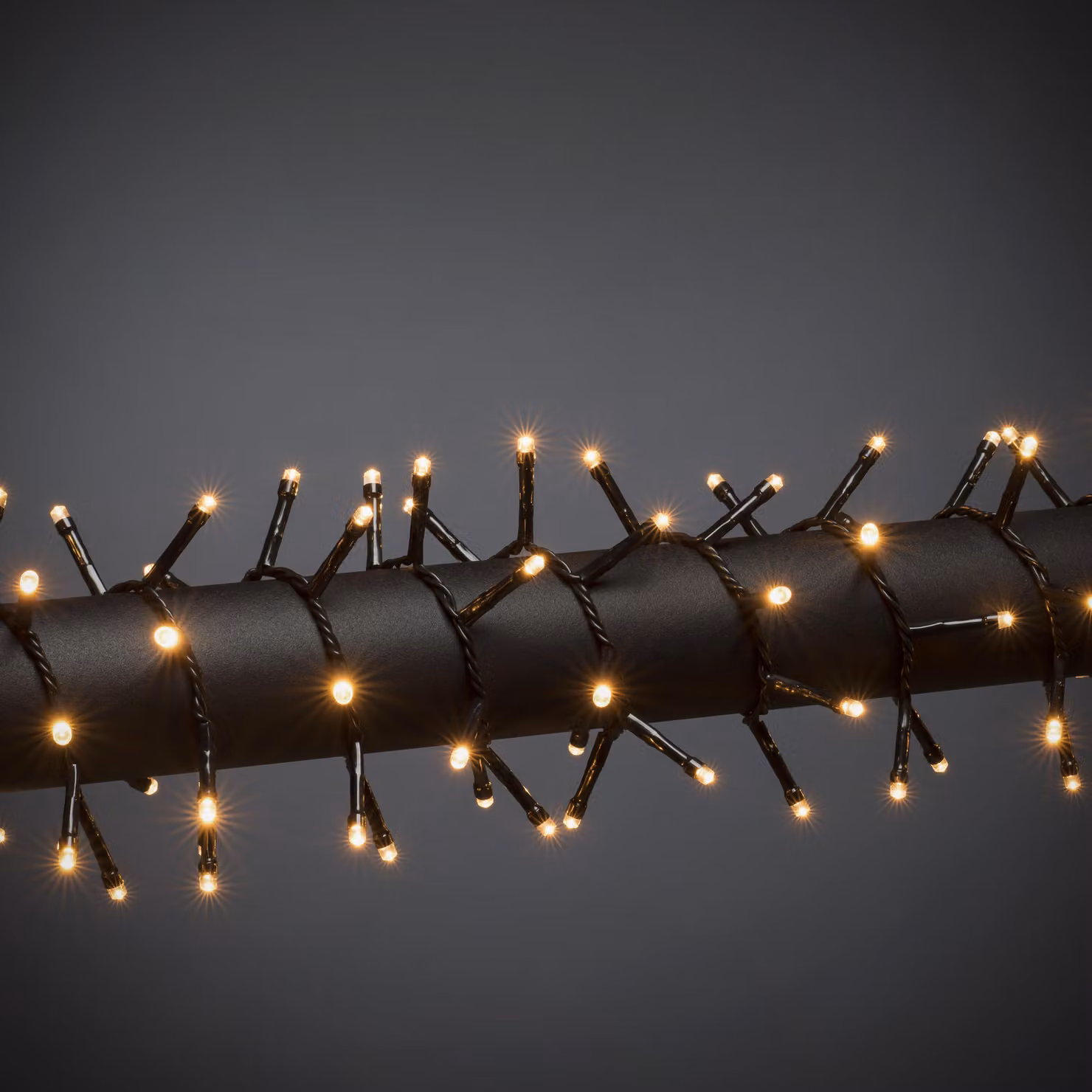 Catena luminosa a LED per decorazioni esterne Konstsmide, lunghezza 13,18 m + cavo di alimentazione di 3 m, 600 micro LED, colore della luce: ambra