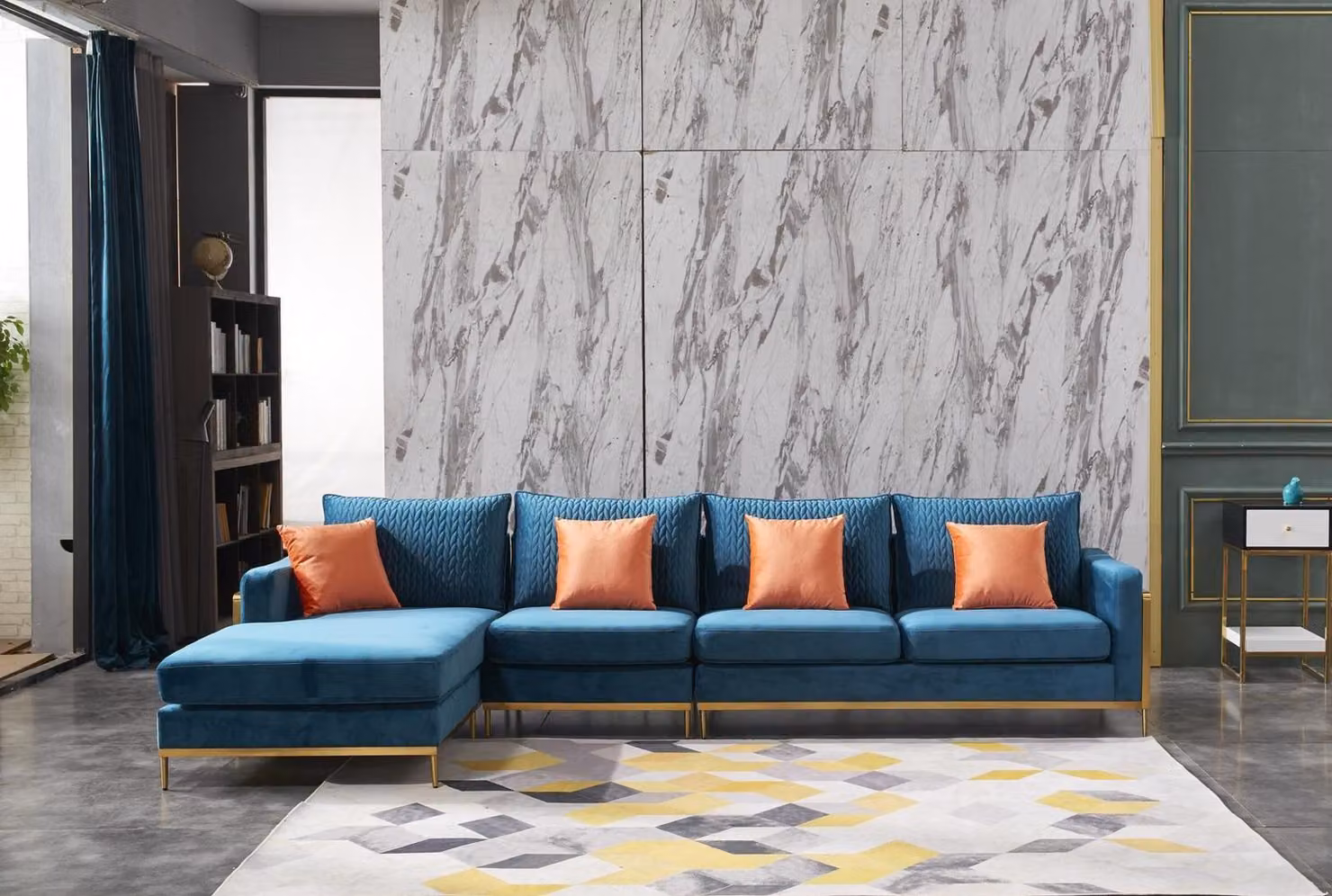Wohnlandschaft Ecksofa L-Form Sessel Set Garnitur Modern Sofa Leder Sitz Ecke