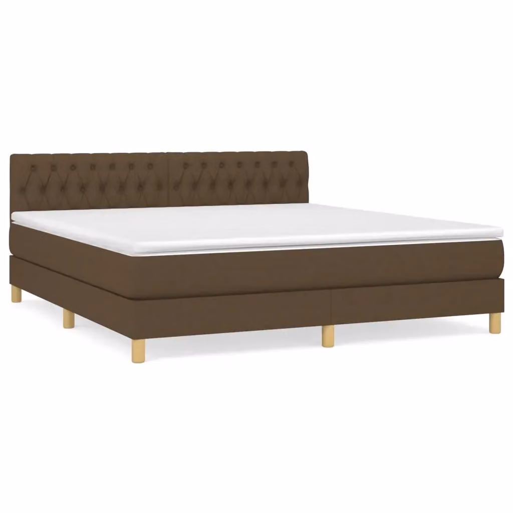 Letto Ibrido con Giroletto a Molle e Materasso vidaXL, Marrone e Bianco, L/P/H: 180 x 200 x 88 cm – 2