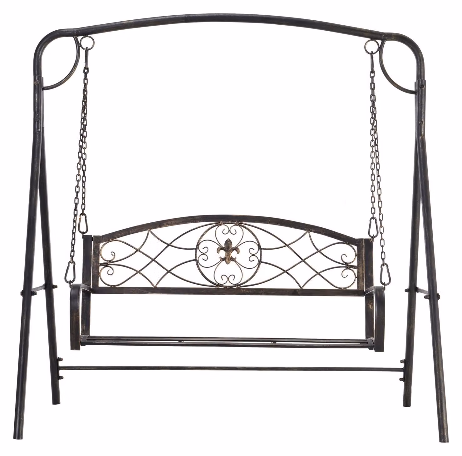 Altalena da giardino Outsunny per 2 persone, modello "Hollywood", sedia a dondolo in metallo