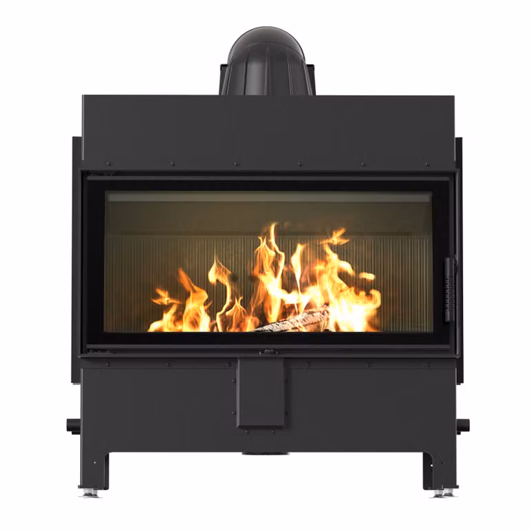 Inserto camino in acciaio KRATKI LUCY 16 kW Ø 200 rivestimento nero