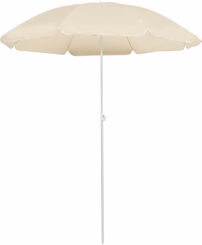 Maison Exclusive - Ombrellone con palo in acciaio color sabbia, 180 cm