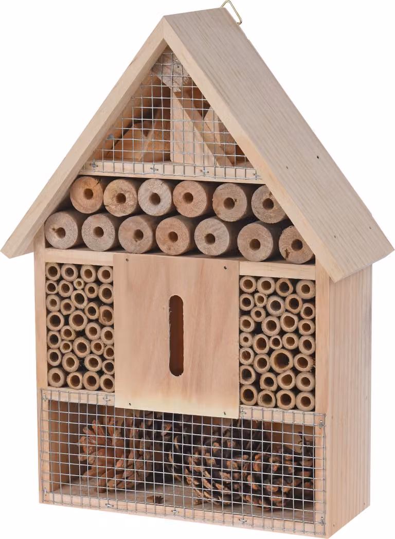 Hotel per insetti "M" da appendere - naturale - Misura: 30 cm