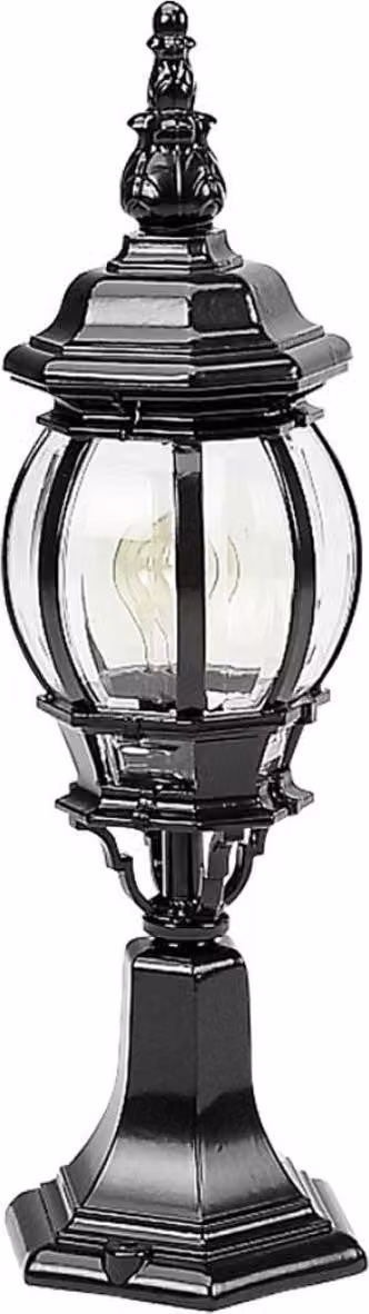 Casa Padrino Lampada da giardino in stile liberty 16 x 16 x H. 58 cm - Vari colori - Lampada da terra per esterni - Lanterna da giardino - Luce da sentiero - Illuminazione vialetti patio giardino