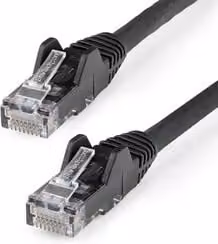 Cavo di rete Ethernet LAN Startech.Com 6 UTP Low Smoke Zero Halogen Nero 0,5 m