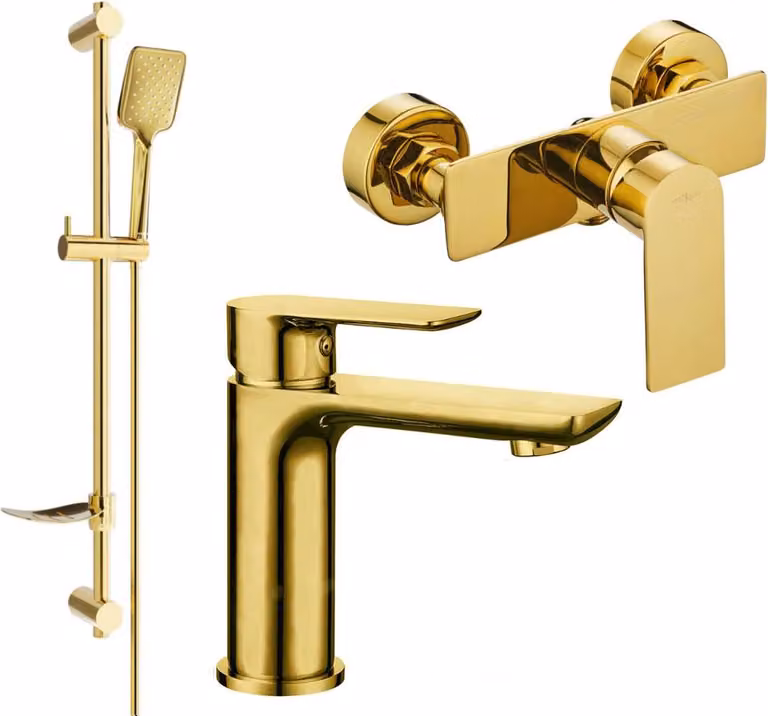 Mexen Alfa DF62 set doccia, oro - 745704DF62-50