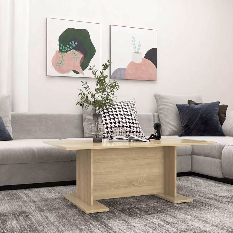 Tavolino da salotto moderno vidaXL in legno Rovere Sonoma, L 103,5 x P 60 x H 40 cm
