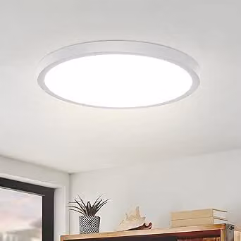 ZMH Lampada da soffitto a LED bianca piatta 22 cm bianco freddo 15 W Illuminazione da soffitto per camera da letto, cucina, corridoio