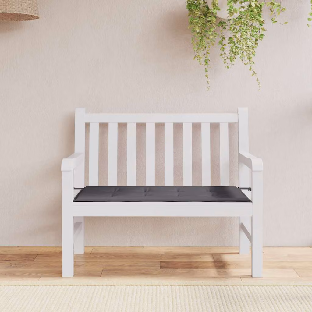 vidaXL Cuscino per Panca Antracite in Tessuto Oxford Idrorepellente e Traspirante L: 100 cm, P: 50 cm, H: 3 cm