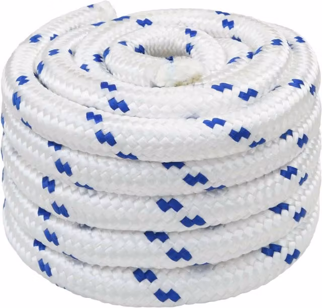 Corda multiuso in plastica vidaXL Bianco e Blu, Diametro: 40 mm, Lunghezza: 25 m