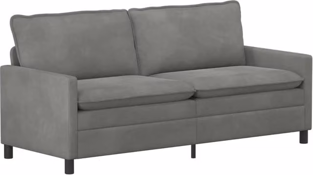 Divano | Divano da soggiorno | Sofa Grigio Scuro 196 x 81 x 87,5 cm Velluto