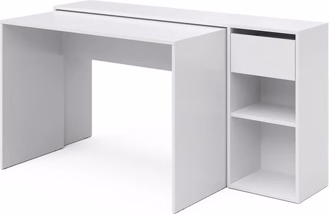 Scrivania moderna Vicco Ben Bianco L: 145 cm, P: 46.4 cm, H: 75.8 cm – 1
