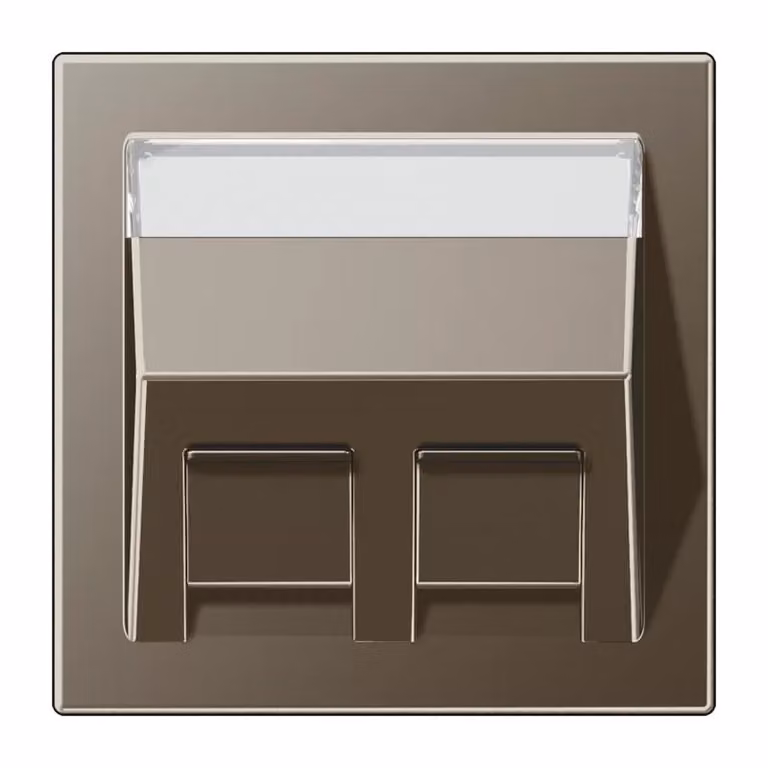 Jung ME569-30BFPLATL Copertura con campo di scrittura 9 x 51 mm in ottone anticato (verniciato)