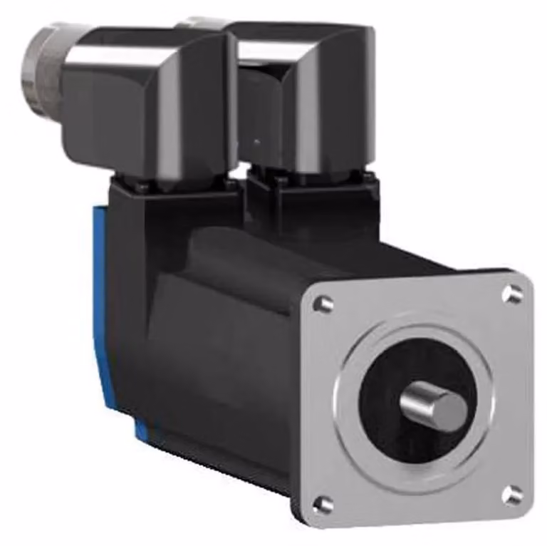 Servomotore Schneider Electric, Lexium BSH, 55 mm, 0,8 Nm, albero liscio IP65, Singelturn 128 P/U, 2xM23 ad angolo BSH0552T21A2A