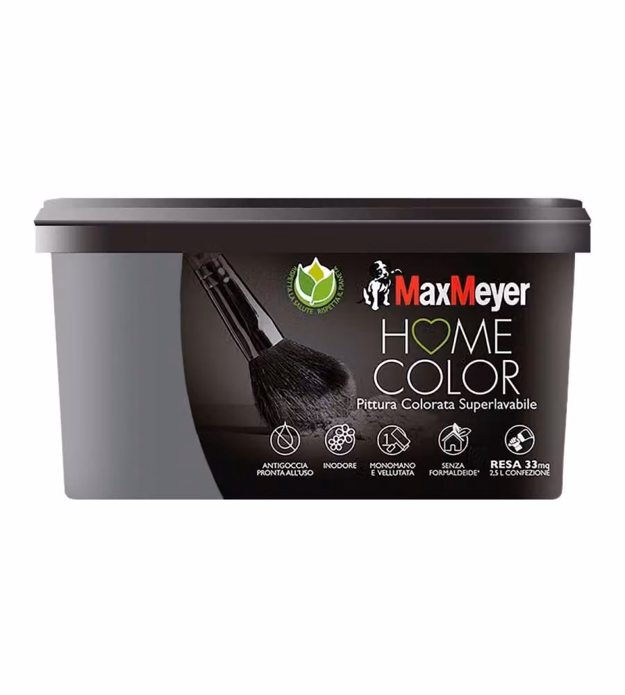 Max Meyer Pittura Idropittura Home Color Smoke 2.5 L - Finitura Vellutata