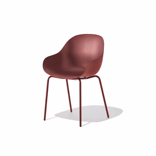 Sedia Academy con gambe in metallo Connubia