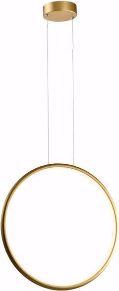 Lampada a sospensione LED Ragi dorata 24W, bianco neutro, 1920 lm, acrilico, dimensioni: 120x43x12 cm, IP20, Reality