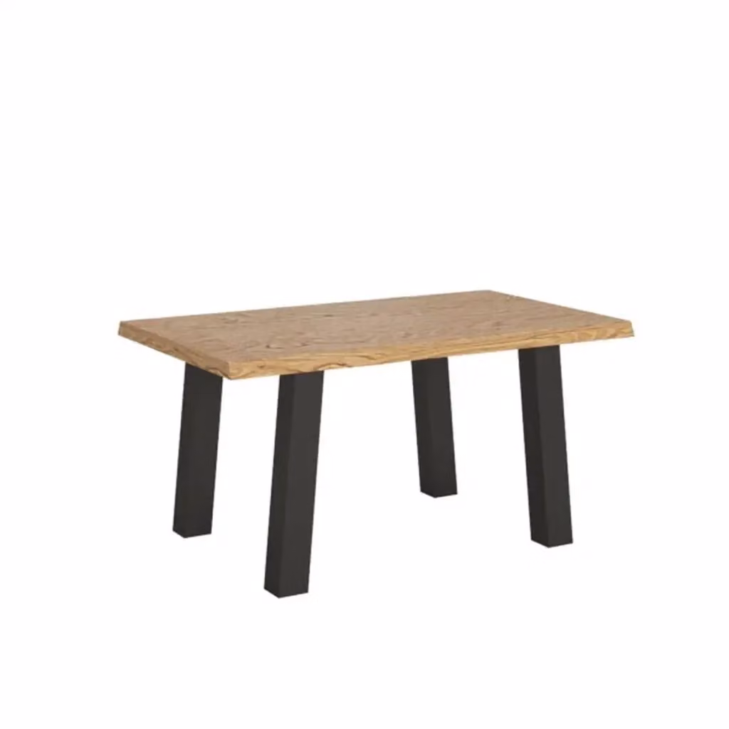 Tavolo allungabile Itamoby in legno rovere e metallo, colore antracite e marrone, L: 140-240 cm, P: 90 cm, H: 75 cm – 2