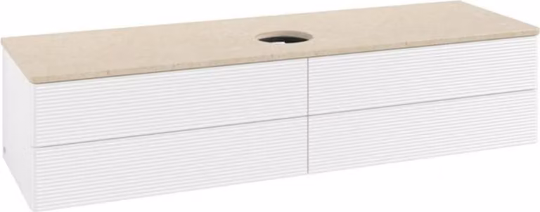 V&B Mobiletto con struttura anteriore - illuminazione Antao 160x50cm, WBP-colore botti