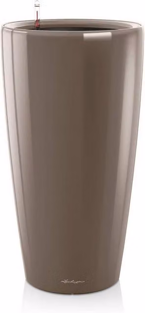 Vaso autoirrigante Rondo Premium LECHUZA in polipropilene colore tortora H 75 cm x ø 40 cm