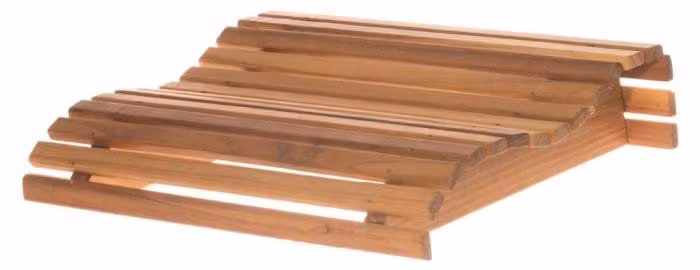 4Living - Poggiatesta per sauna in legno - in ontano termotrattato
