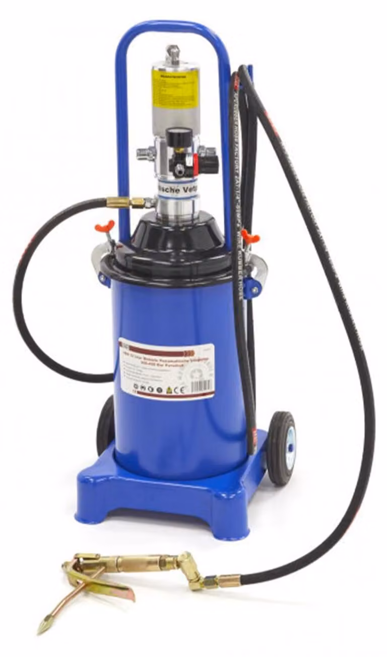 Pompa ingrassatrice pneumatica portatile, per grasso, 300-400 Bar 12 litri Hbm Machines Olanda