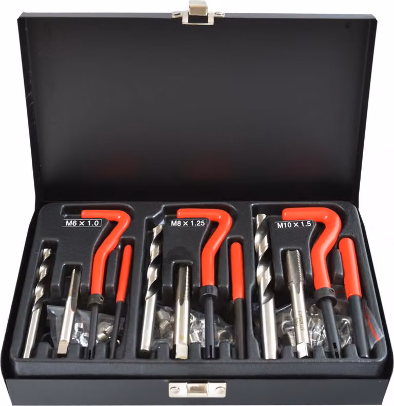 Set-kit elicoidi da M6-M10 per riparazione dei filetti,