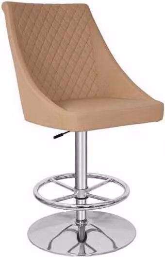 Modern Hochwertig Beige Stuhl Designer Barhocker Kunstleder Luxus Möbel
