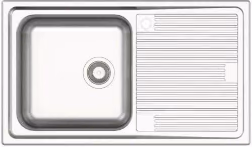Lavello acciaio inox 1 vasca sx
