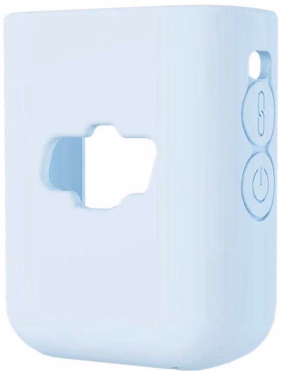 Custodia per microfono wireless per trasmettitore per videocamera sportiva, blu, in silicone, accessorio