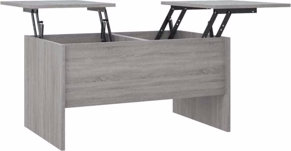 Tavolino Salotto Grigio Sonoma 80x50x42,5 cm Legno Multistrato