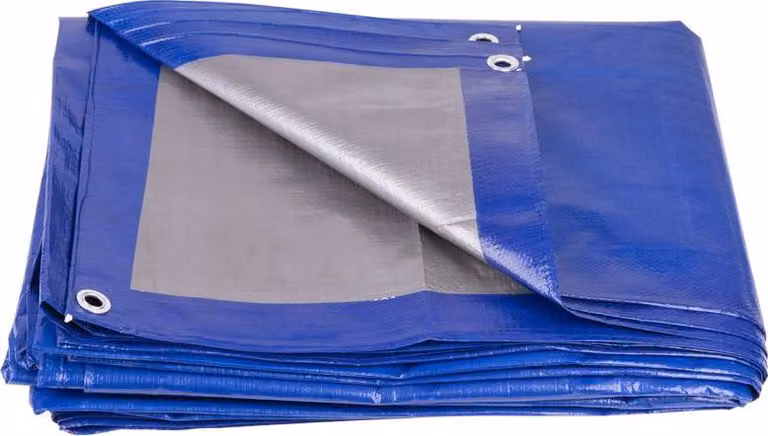 Telo Tarpaulin Profi 6x10 m, 140 g/m2, di copertura, blu, con occhielli