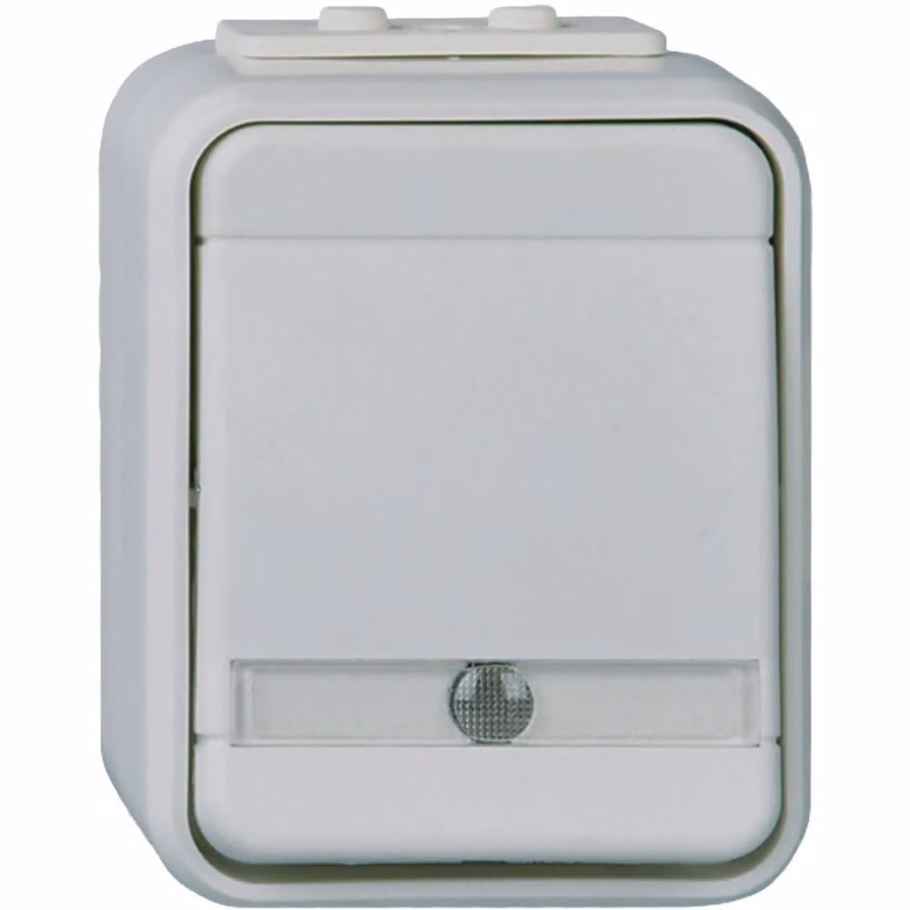 Interruttore universale Elso con montaggio a superficie, grigio/grigio ELG441619