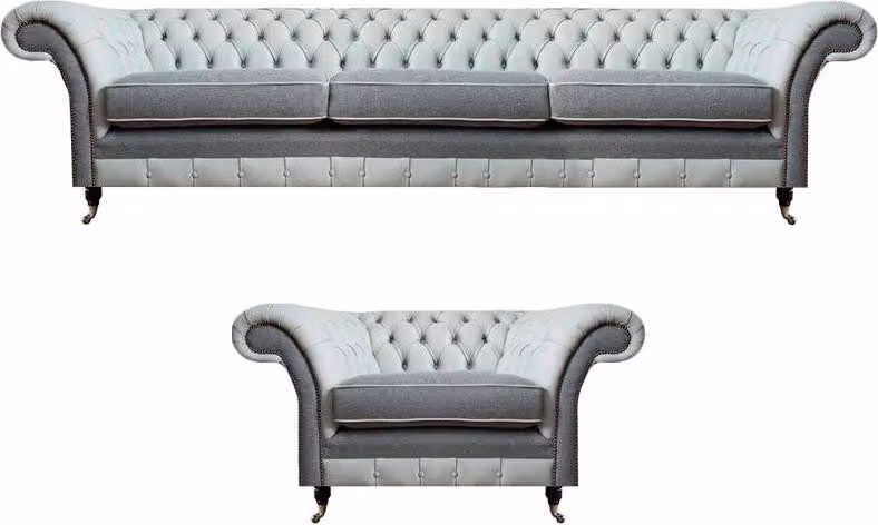 Design Luxuriöse Möbel Sofagarnitur 3+1 Polstermöbel Sofas Couch Garnitur
