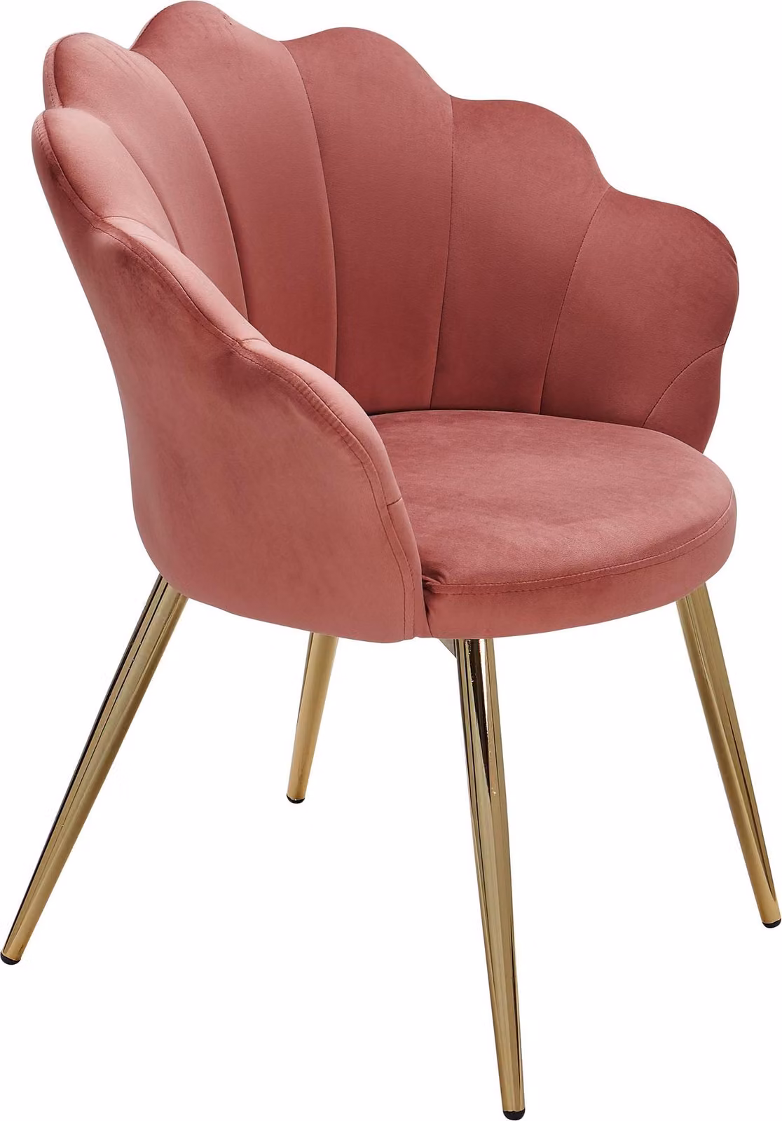 Set da pranzo imbottito Tulip Velvet Pink | Wohnling
