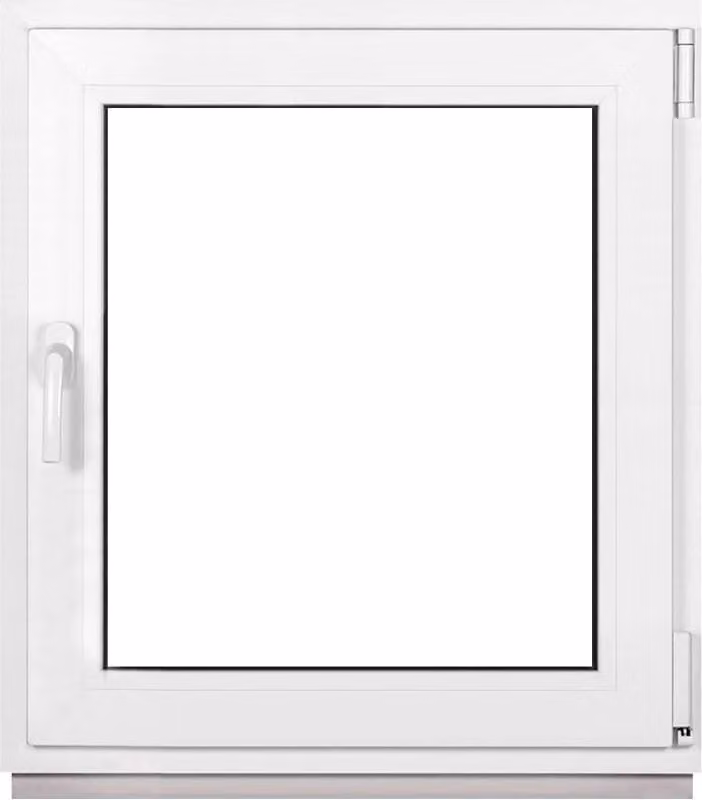 Finestra della cantina Bianco 700X800mm doppio vetro (32 mm) Anta e ribalta DIN destra