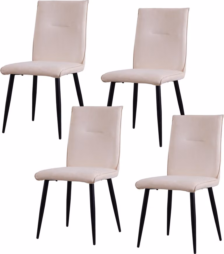 Set di 4 sedie Salinas Velvet
