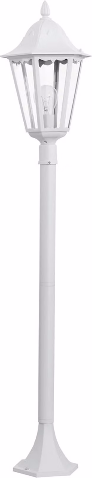 Lampione Esterno Classico Navedo Alluminio Bianco 1 Luce E27