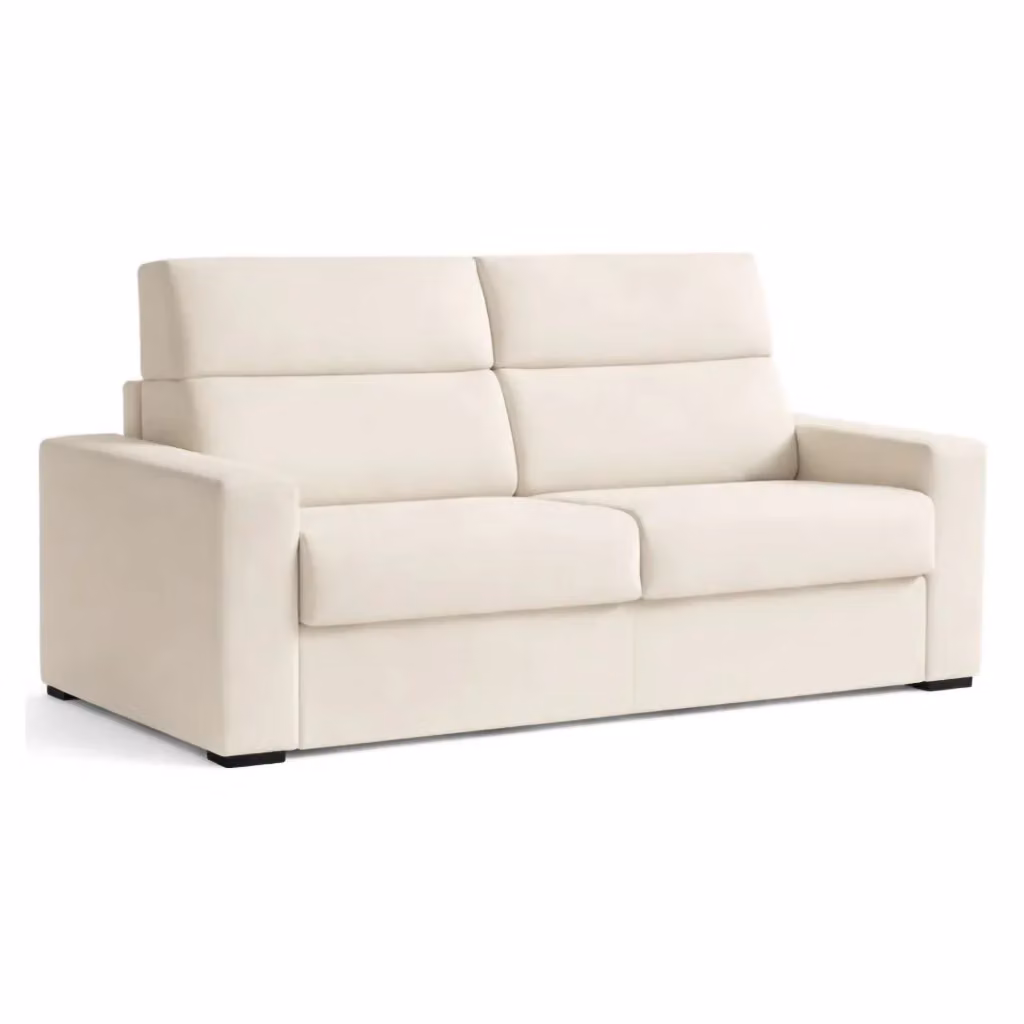 Divano Letto Ecate DMORA Made in Italy, 2 Posti, Sfoderabile, Beige, L: 200 cm, P: 95 cm – 2