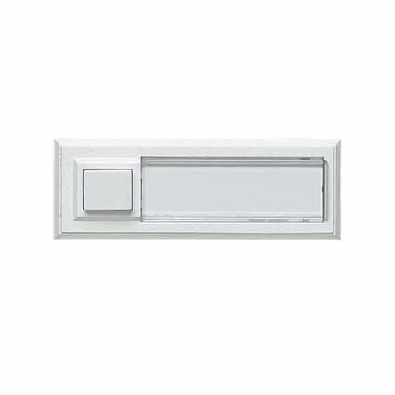 Pulsante a campana Grothe con montaggio a superficie 1-gang 32x90x18mm, ws, bel. ETA 2132A
