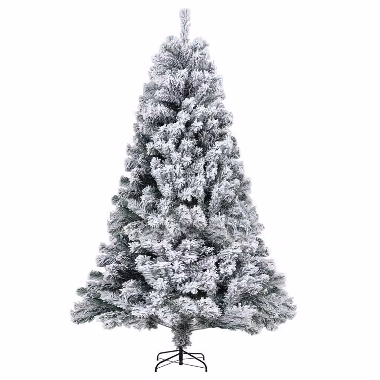 Jopassy 150cm Albero di Natale Artificiale Fiocchi di neve bianchi per la decorazione di Natale