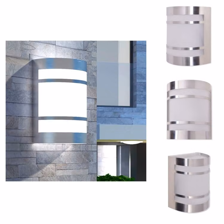 vidaXL Lampada da parete per esterni in acciaio inox - Illuminazione per esterni