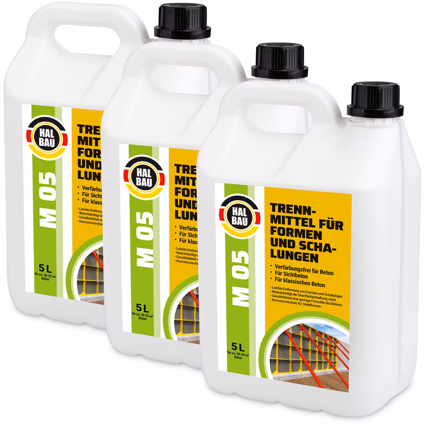 Distaccante da 15 litri per casseforme, adatto per malte a base di gesso. Agente distaccante HALBAU M05