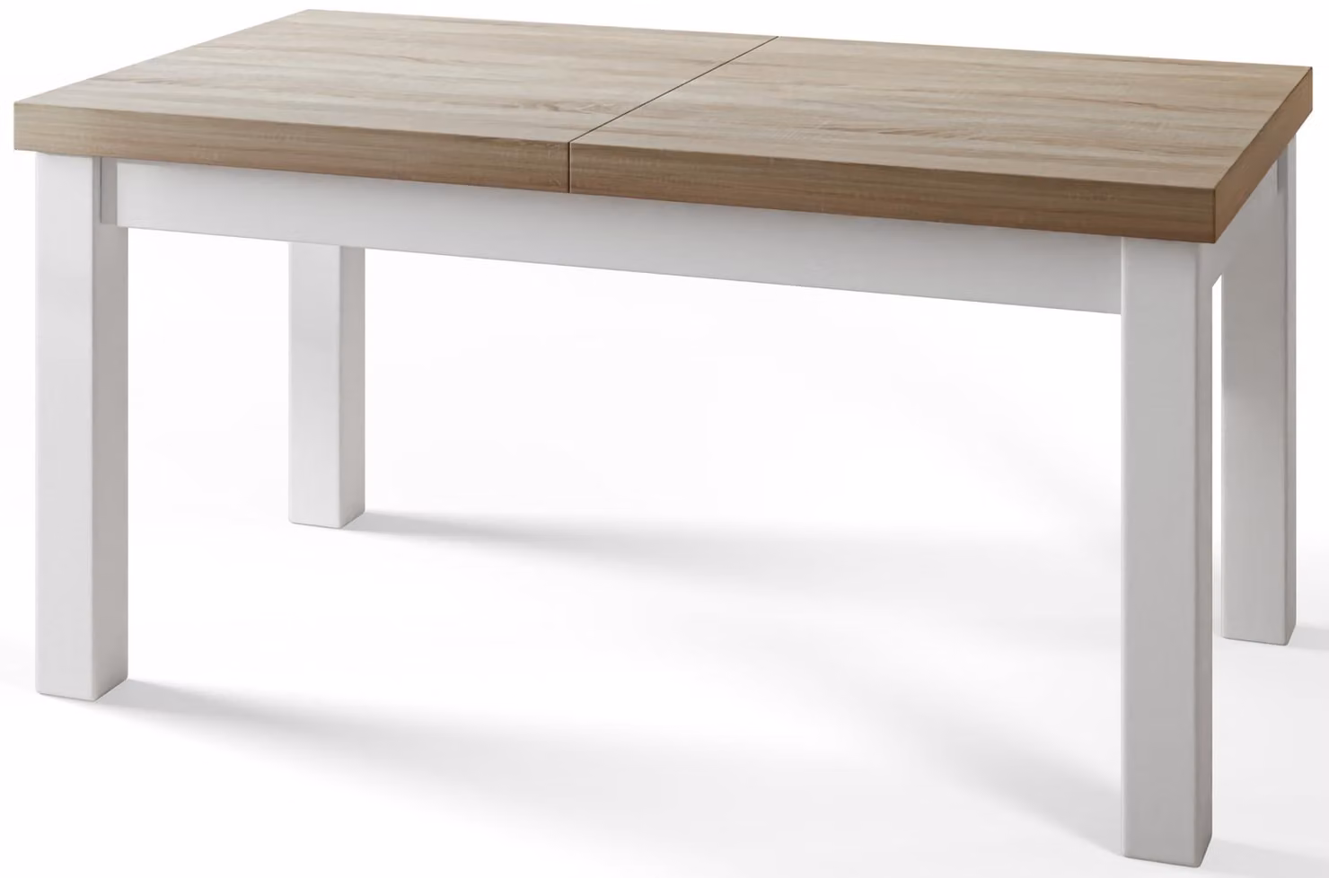 Tavolo Rettangolare per Sala da Pranzo Classico, Allungabile, Dimensioni: 140-180 cm, Sonoma