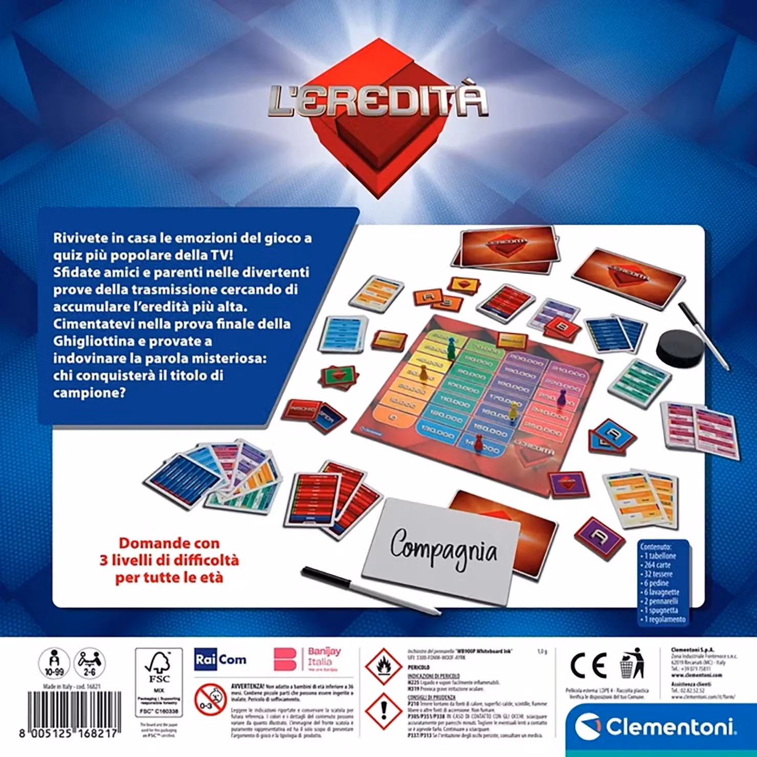 Clementoni L’Eredità Gioco da Tavolo Multicolore – 3